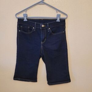 Levi Strauss & Co Bermuda Shorts Dark Blue Size 28